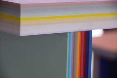 Close-up of colorful paper