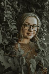 Portrait of woman smiling