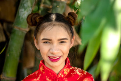 Portrait of a smiling young woman