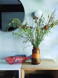 Close-up of potted plant on table at home