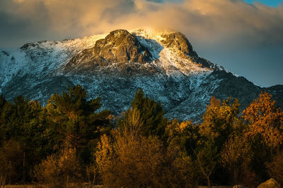 Scenic view of mountain against sky