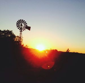 Scenic view of landscape at sunset