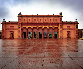 View of building in city