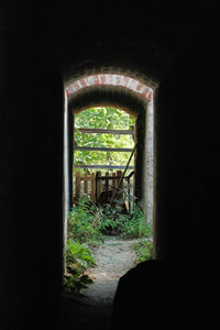 Entrance of abandoned building