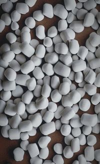 Full frame shot of polystyrene pills