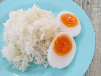 Close-up of food served on plate