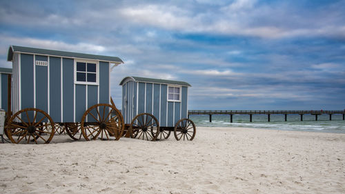 Lifeguard hut on beach