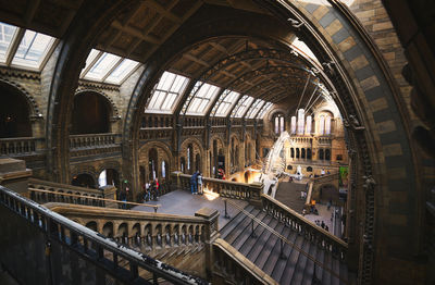 High angle view of historical building