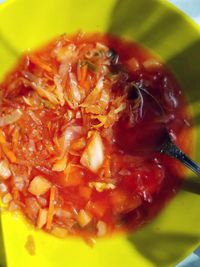 Close-up of pasta in bowl