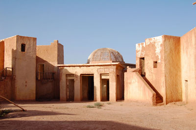 View of historic building against clear sky