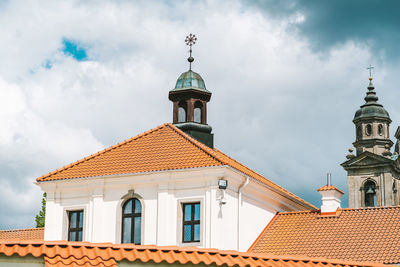 Low angle view of church against sky