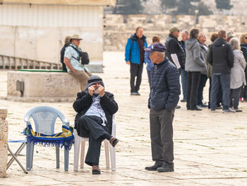 People in park