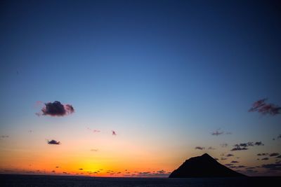 Scenic view of sky at sunset