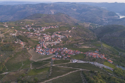 High angle view of townscape