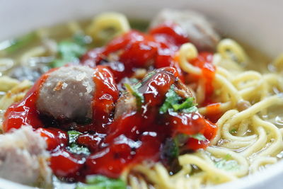 Bakso indonesian noodle with meatball