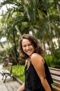 Portrait of a smiling young woman