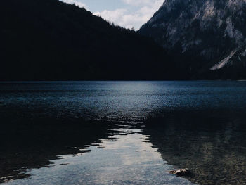 Reflection of trees in water