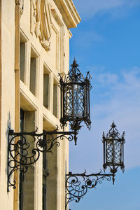 Low angle view of traditional building against sky