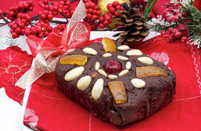 Close-up of food on table