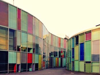 View of multi colored building