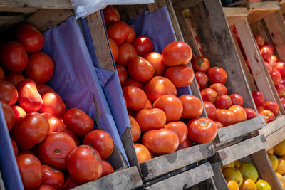 Fruits for sale at market stall