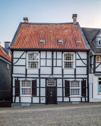 Picturesque medieval old town in essen-kettwig, nrw, germany