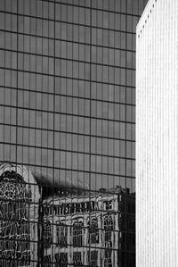 View of building through window