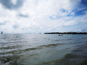 Scenic view of sea against sky