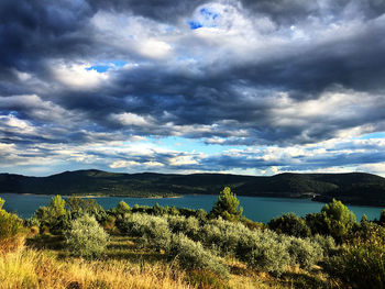 Scenic view of landscape against sky