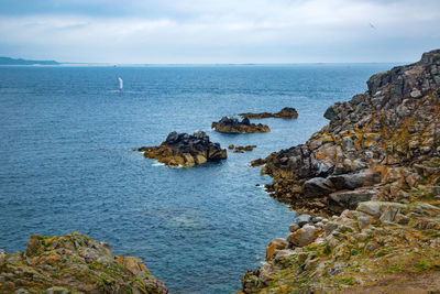 Scenic view of sea against sky