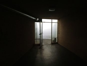 Empty corridor of building