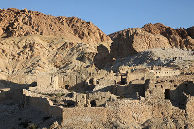 View of old ruin at chebika