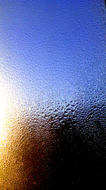 Close-up of water drops on window