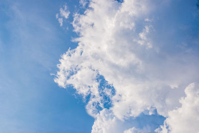 Low angle view of clouds in sky