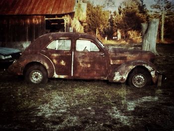 Old rusty car