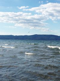 Scenic view of sea against sky