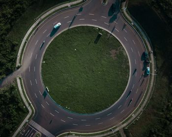 High angle view of playground