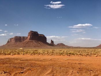 Rock formations in a desert