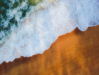 High angle view of beach