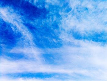 Low angle view of blue sky