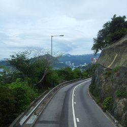 Country road passing through landscape
