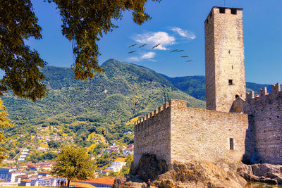 View of fort against sky