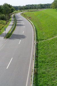 View of empty road on landscape