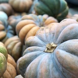 Full frame shot of pumpkins at market stall