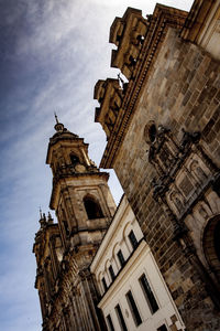 Low angle view of buildings against sky