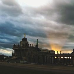 View of cloudy sky at sunset