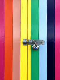 Full frame shot of multi colored door