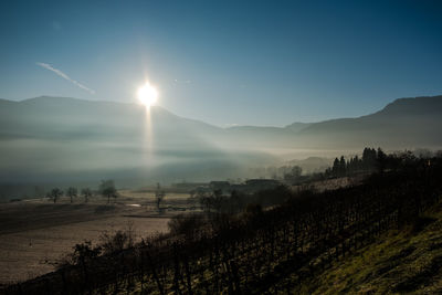 Scenic view of landscape against sky