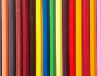 Full frame shot of multi colored pencils