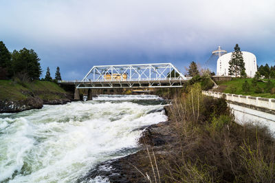 Scenic view of river against sky